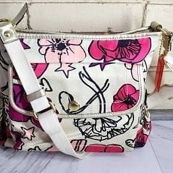 Coach Kyra Floral Print Shoulder bag Purse - Picture 2 of 14